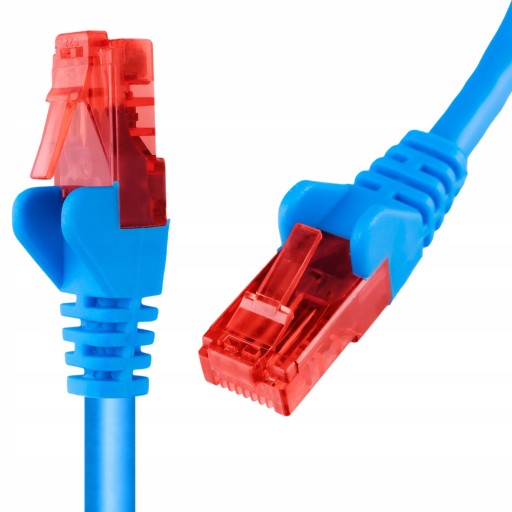 Kabel LAN RJ45 CAT 6 U/UTP AWG24 niebieski 3m