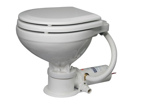 TOALETA JACHTOWA COMPACT Z POMPĄ MACERATO 12V MINI