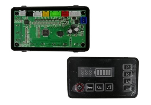 Panel sterujący do pojazdu na akumulator