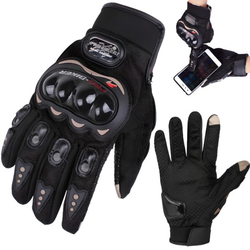 RĘKAWICE MOTOCYKLOWE PRO BIKER NA MOTOR CROSS ENDURO QUAD OCHRONNE XL