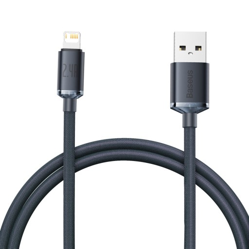 Kabel Przewód USB Lightning Baseus 2.4A 1.2m Czar.