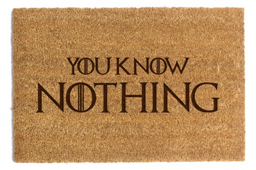 WYCIERACZKA POD DRZWI YOU KNOW NOTHING 40x60cm