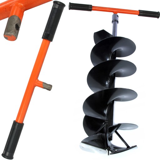 WIERTŁO DO LODU 15cm /80cm ŚWIDER WIERTNICA+RĄCZKA