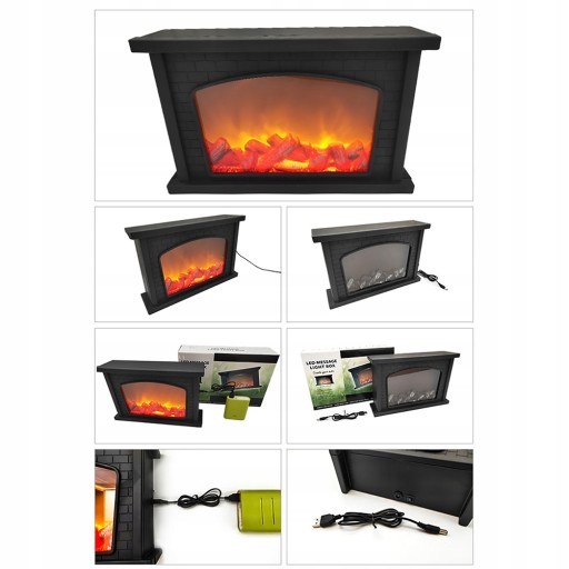 Led lampa płomieniowa 2szt USB
