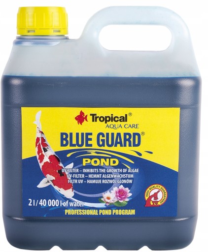 TROPICAL POND BLUE GUARD 2L ODKAŻALNIK NA GLONY OCZKO WODNE STAW PREPARAT