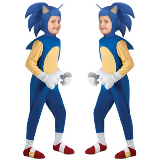 Strój Kostium Przebranie SONIC Cosplay Anime Jeż M
