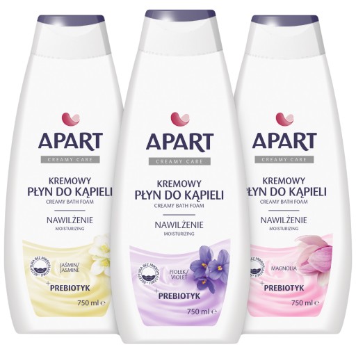 Apart kremowy płyn do kąpieli Vegan 96% skł. pochodzenia naturalnego 3x750