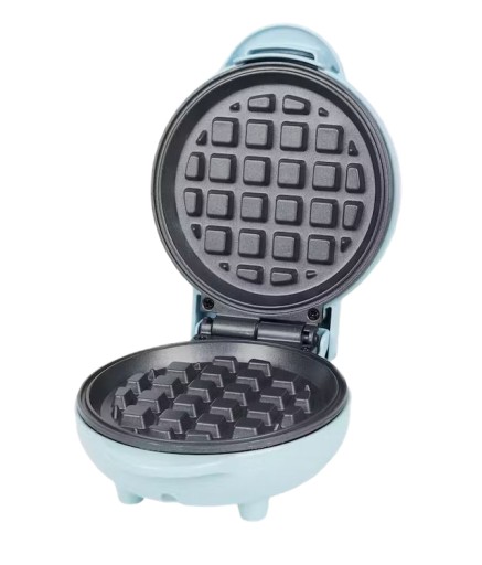 MAŁA GOFROWNICA 550W MINI GOFRY WAFLE TEFLON KOLORY MIX DO WYPIEKÓW
