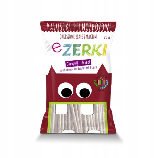 eZERKI Paluszki Orkiszowe z Makiem 70 g VEGE