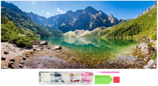MOZAIKA DIAMENTOWA ZESTAW 5D MORSKIE OKO Tatry XXL