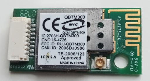 Moduł bluetooth QBTM300 LG E50 E500 2723