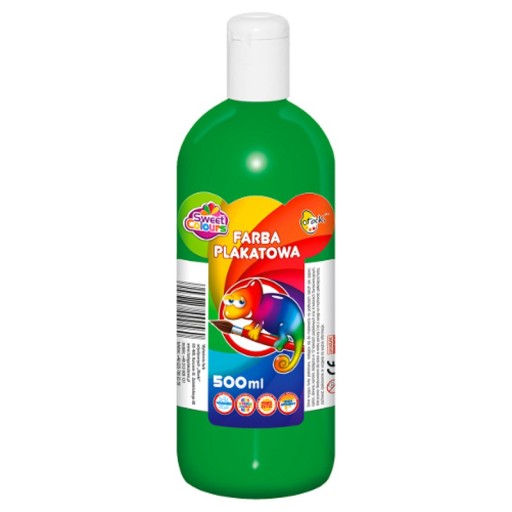 FARBA PLAKATOWA W BUTELCE ZIELONA 500ML OTOCKI