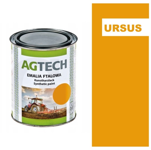 FARBA ŻÓŁTA lakier URSUS C-330 C-360 maska błotniki AGTECH 0,8l