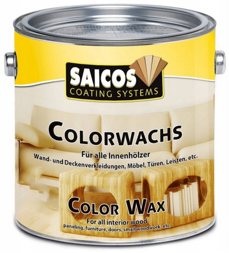 SAICOS Colorwachs Wosk Kolorowy do drewna kolor ORZECH 3081 2,5L