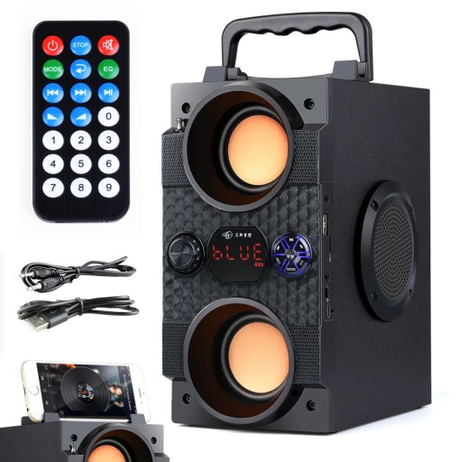 BEZPRZEWODOWY GŁOŚNIK BLUETOOTH MINI KOLUMNA RADIO