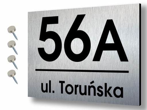 Tabliczka Tablica ADRESOWA ALUMINIOWA Numer domu