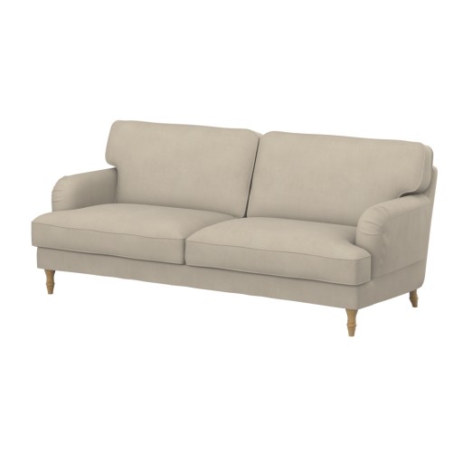 STOCKSUND Pokrycie sofy 3-os, Velvet Beige