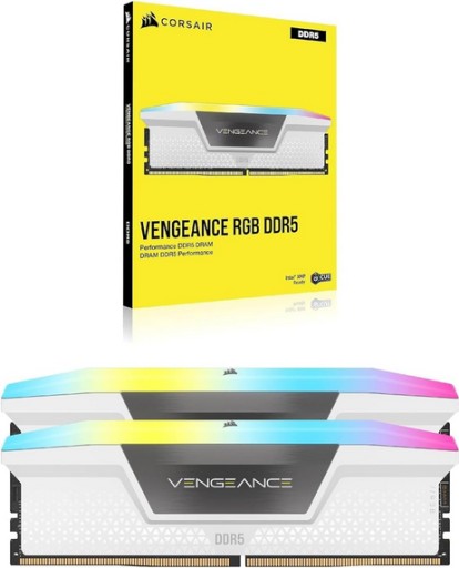 Pamięć RAM Corsair Vengeance RGB, DDR5, 32 GB, 5200MHz, CL40 INTEL