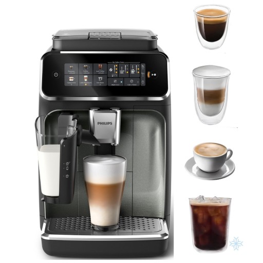 EKSPRES CIŚNIENIOWY PHILIPS EP3349/70 LATTE GO KAWA MROŻONA X6 NAPOJÓW