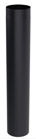 Rura stalowa spalinowa czarna DO kotła kominka spalin FI 160 100cm 2mm