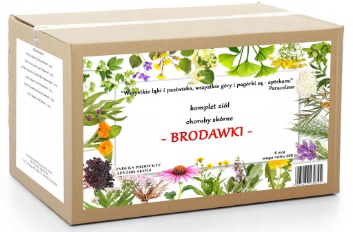 BRODAWKI komplet ziół na KURZAJKI 300 g tradycyjna receptura franciszkańska