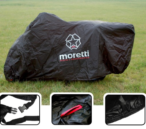 Pokrowiec Motocyklowy Moretti XL motocykl z Kufrem