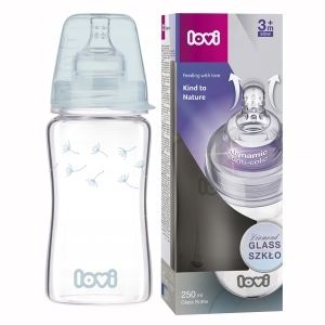 @!LOVI BUTELKA BUTELKI 3+ 250ML SZKLANA DO MLEKA