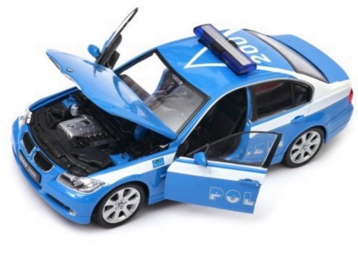 BMW 330i MODEL METAL WELLY 1:24 POLICJA POLIZIA