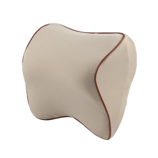 Car Head Neck Rest Pillow Support Pillow Beige