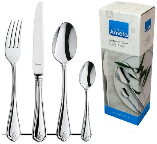 AMEFA 24 SZTUĆCE KLASYCZNE ELEGANCKIE RETRO ZESTAW DUKE KOMPLET NA 6 OSÓB