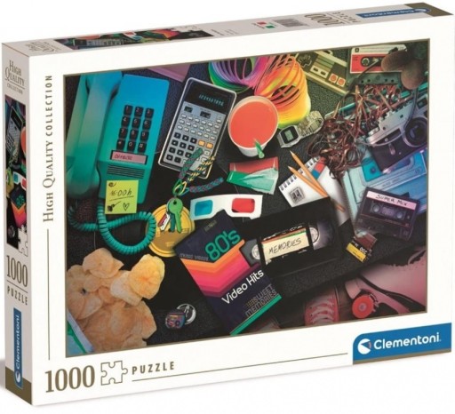 Puzzle 1000 Lata 80 Nostalgia 39649 Clementoni