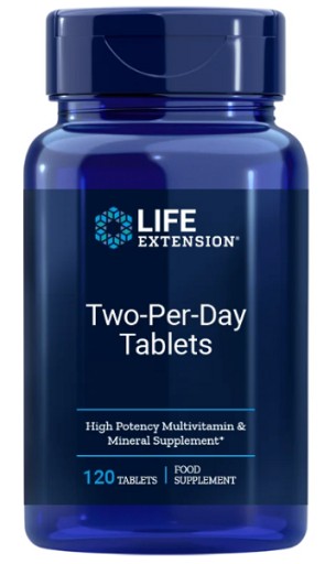 Multiwitaminy 2x dziennie 120 tab Life EXtension