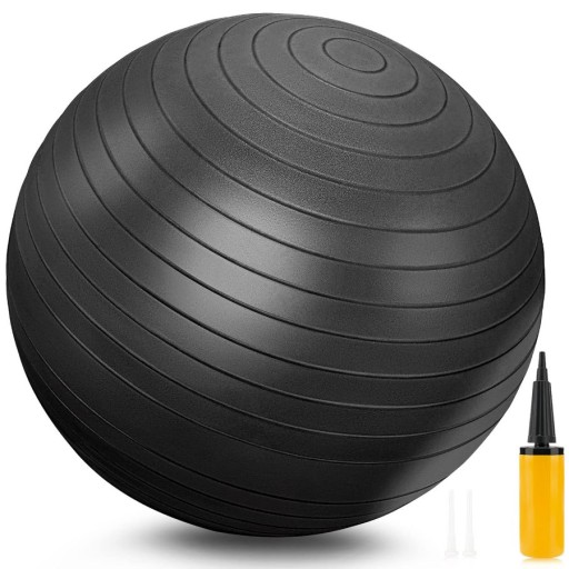 DUŻA PIŁKA GIMNASTYCZNA REHABILITACYJNA FITNESS DO ĆWICZEŃ 65cm + POMPKA