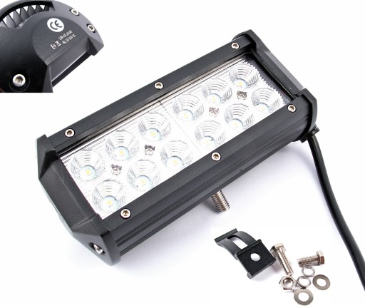 LAMPA ROBOCZA HALOGEN PANEL 12LED 36W 12-24V IP67
