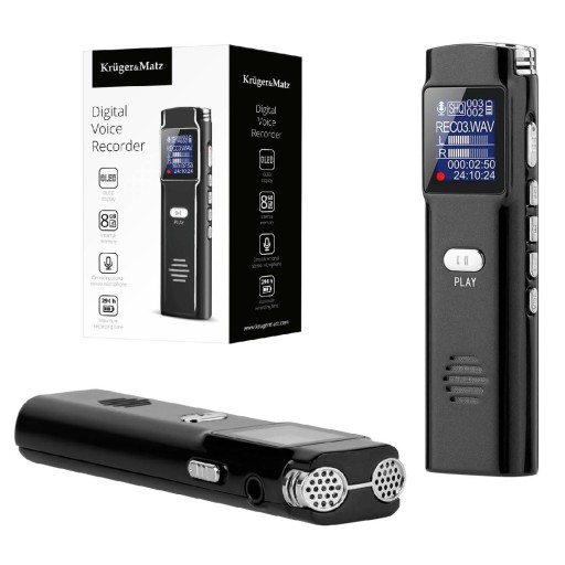 DYKTAFON CYFROWY PROFESJONALNY PODSŁUCH 8GB USB PL