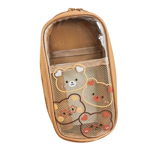 PencilCase Trójwarstwowy miś Kawaii piórniki Carto