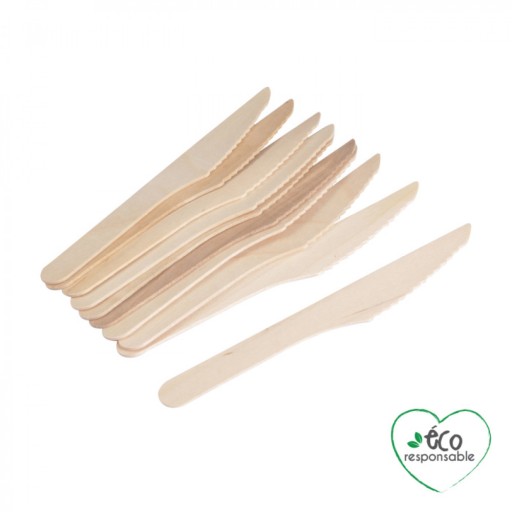 ZESTAW DREWNIANYCH NOŻY ECO 12szt