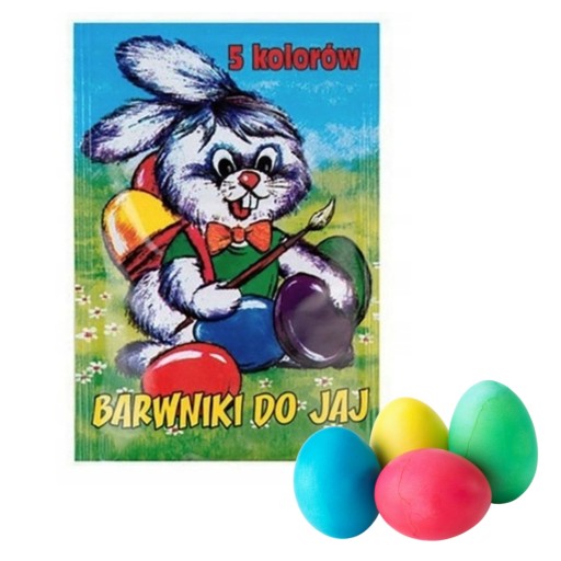 Barwnik spożywczy do jajek barwienia jaj Wielkanoc zestaw 5 kolorów