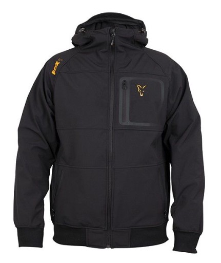 Kurtka Fox Collection Black/Orange Sheel Hoody S