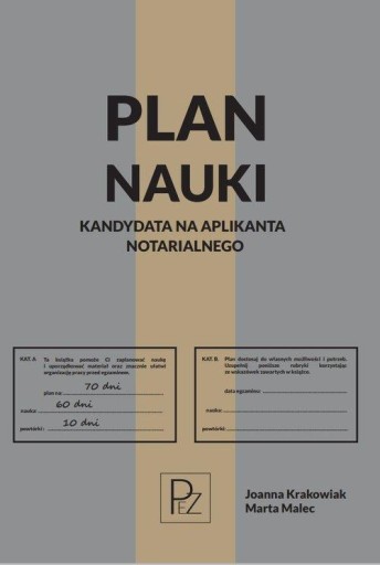 PLAN NAUKI KANDYDATA NA APLIKANTA NOTARIALNEGO