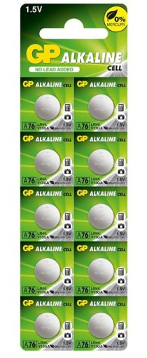 10x LR44 A76 V13GA bateria alkaliczna GP 1,5V