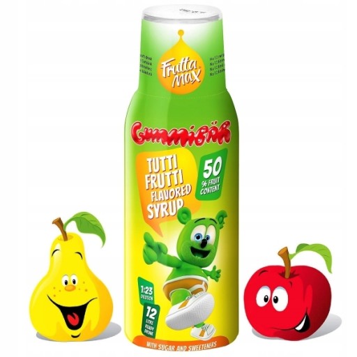 Syrop FruttaMax KIDS TUTTI-FRUTTI 500ml na 12litr