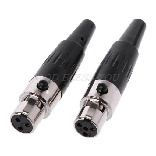 1 sztuk wysokiej jakości Mini XLR 3 4 Pin wtyk ż