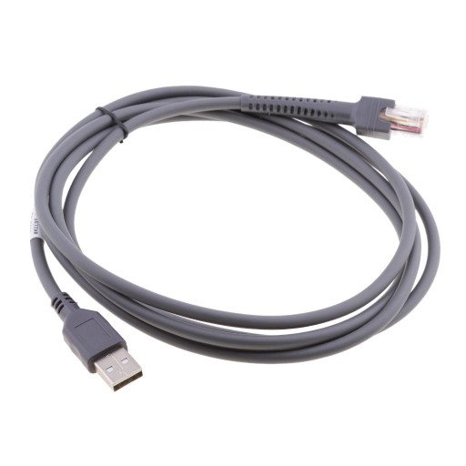 KABEL skanera kodów kreskowych Symbol Szary