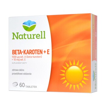 Naturell Beta-karoten + E 60 tabletek