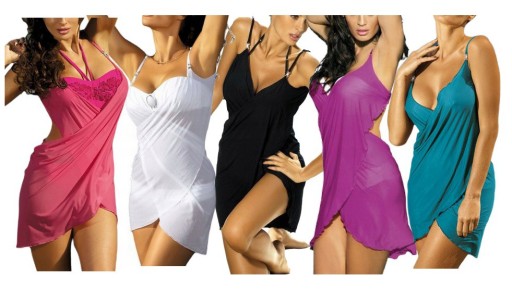 Pareo tunika plażowa beach cover KOLORY one size
