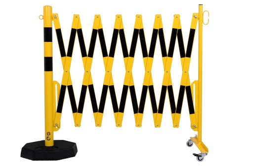 BARIERA NOŻYCOWA harmonijka ZAPORA 400 cm SŁUPEK