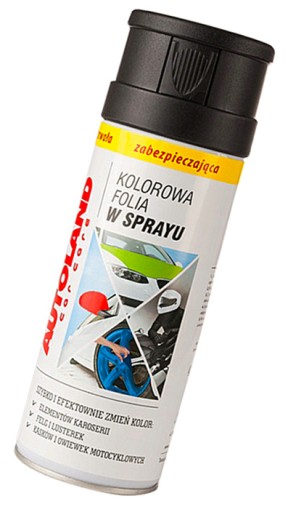 FOLIA W SPRAYU CZARNY MAT CZARNA MATOWA 400ML U0V25