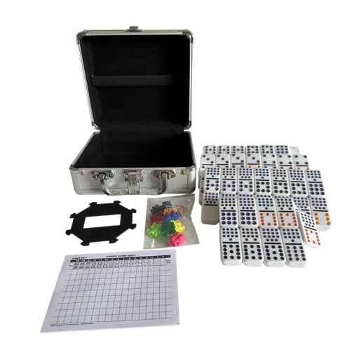 Mexican Train Dominoes Set Traditional Fun and Engaging Tabletop Game for