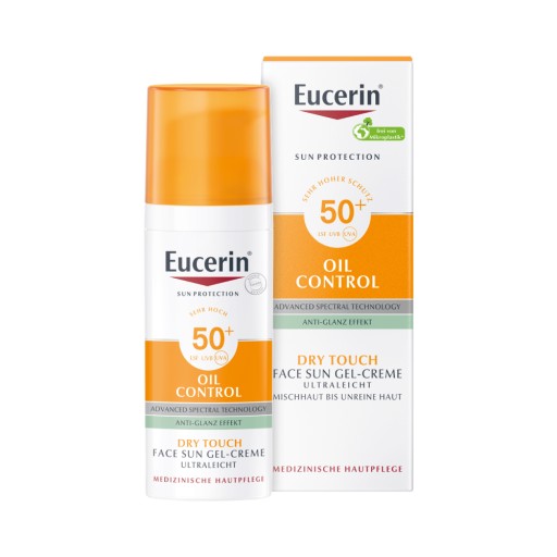 EUCERIN Sun Protection Oil Control Lekki ochronny żel-krem SPF 50+, 50 ml
